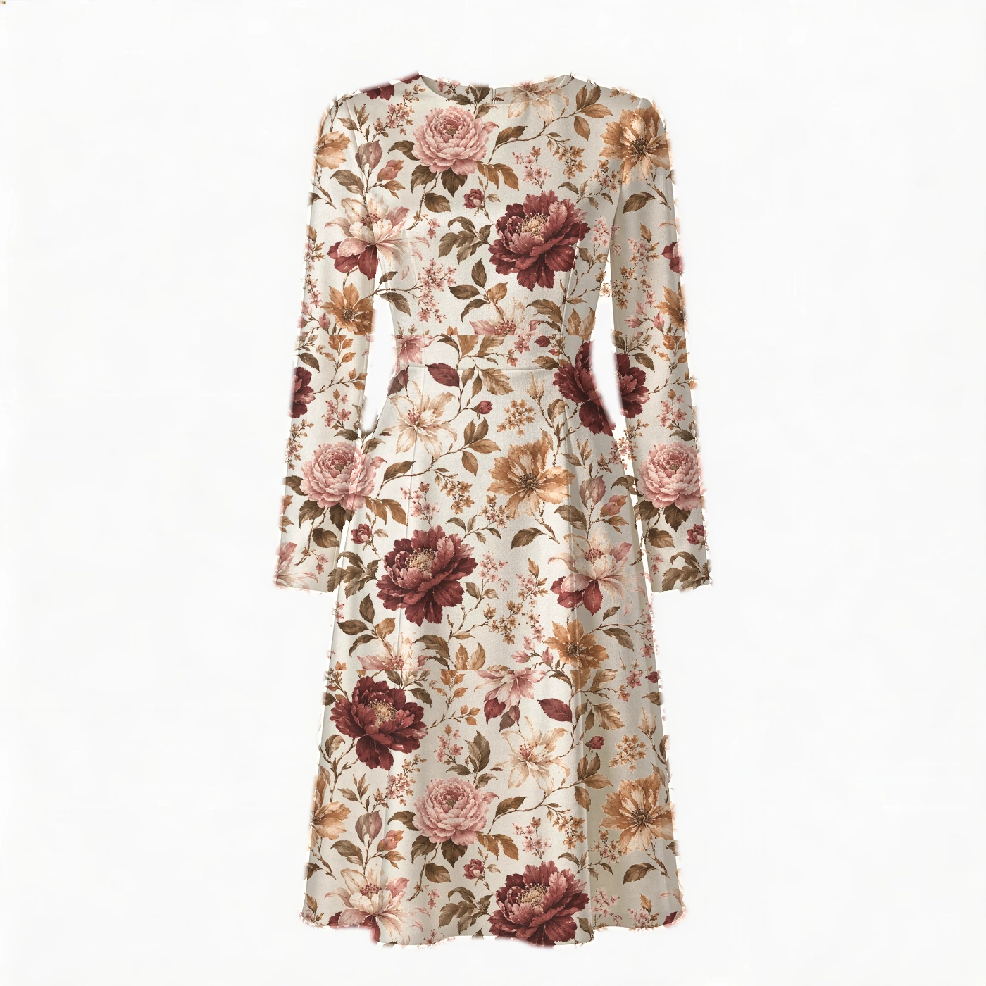 Floral Pattern FL014 Dress mockup