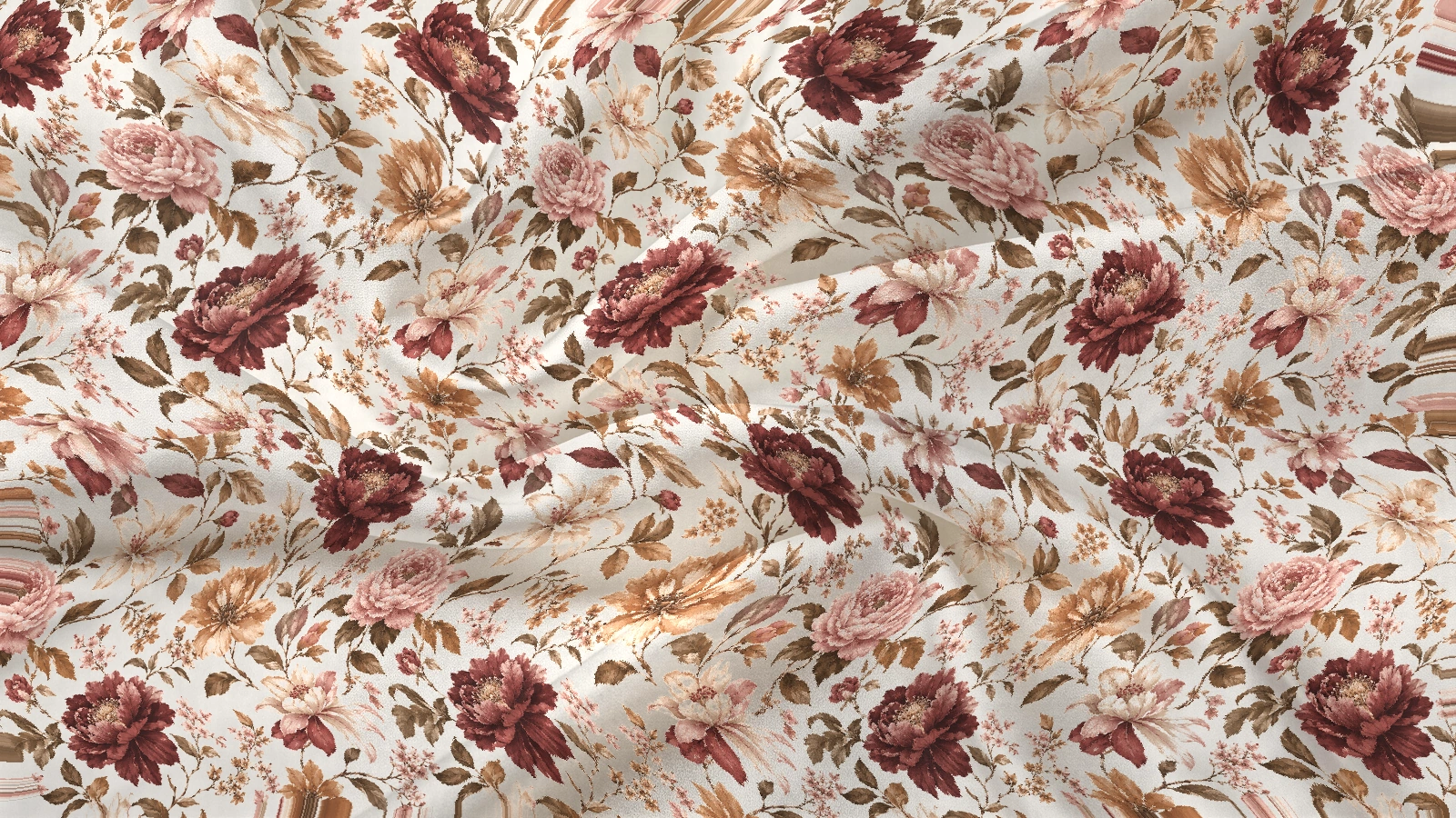 Floral Pattern FL014 Fabric mockup