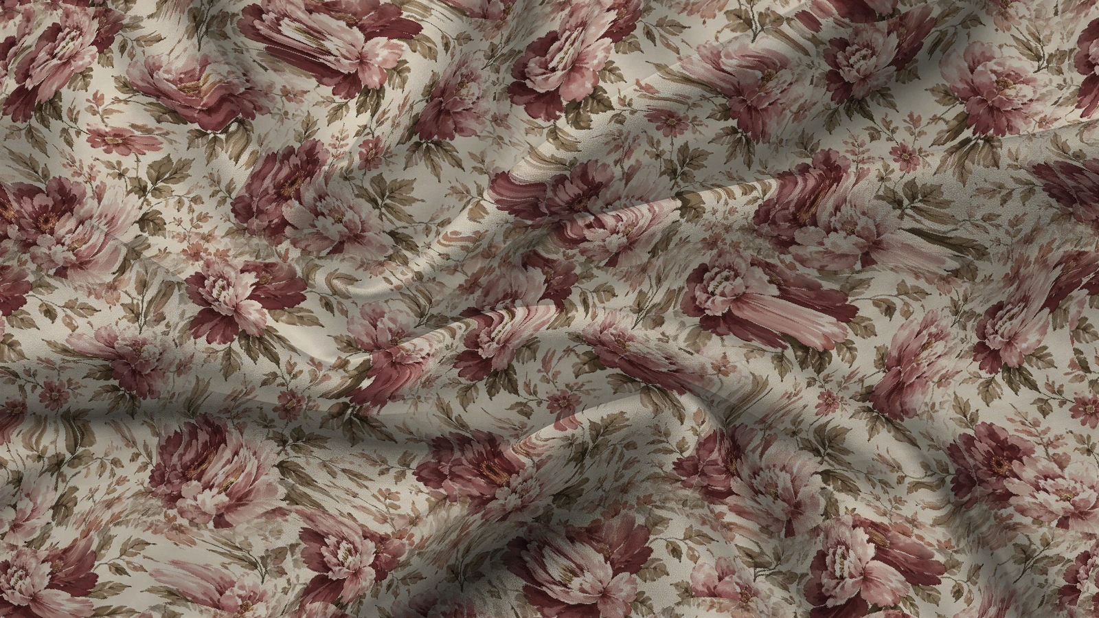 Floral Pattern FL016 Fabric mockup