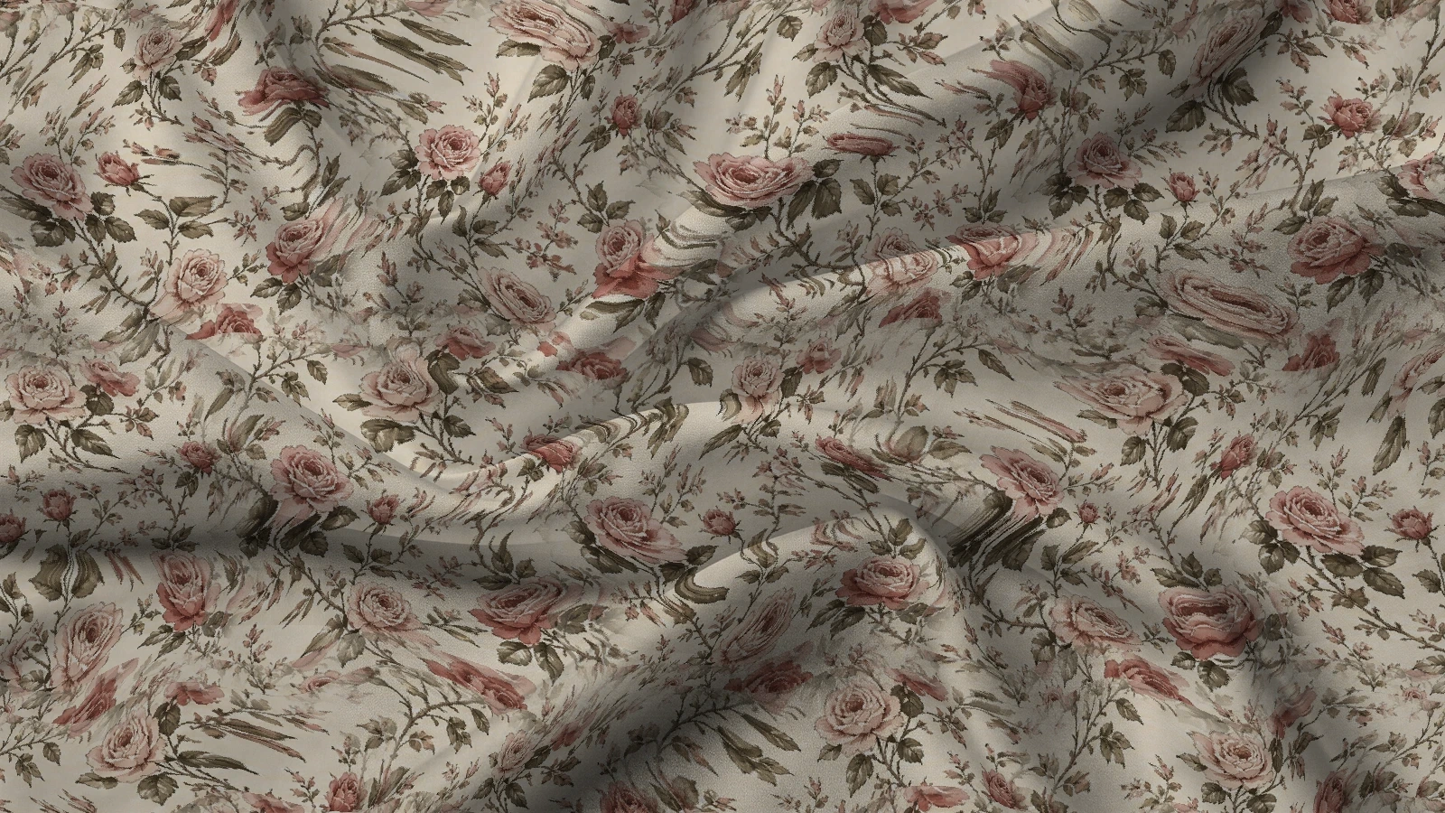 Floral Pattern FL019 Fabric mockup