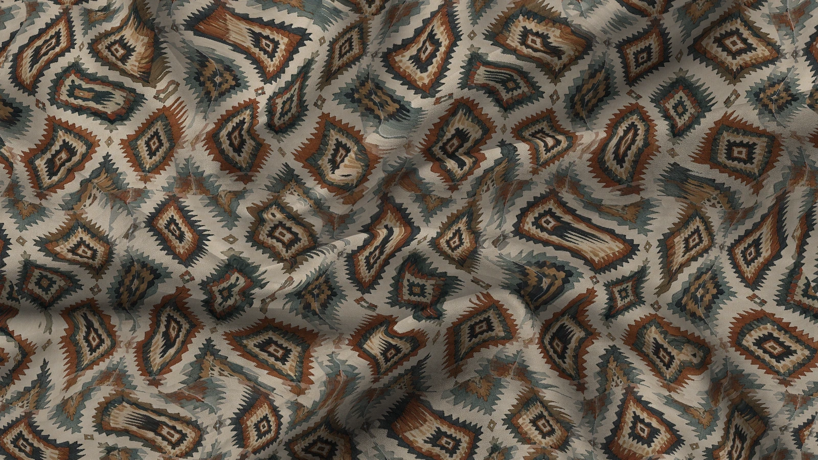 Ethnic Pattern MZ001 Fabric mockup
