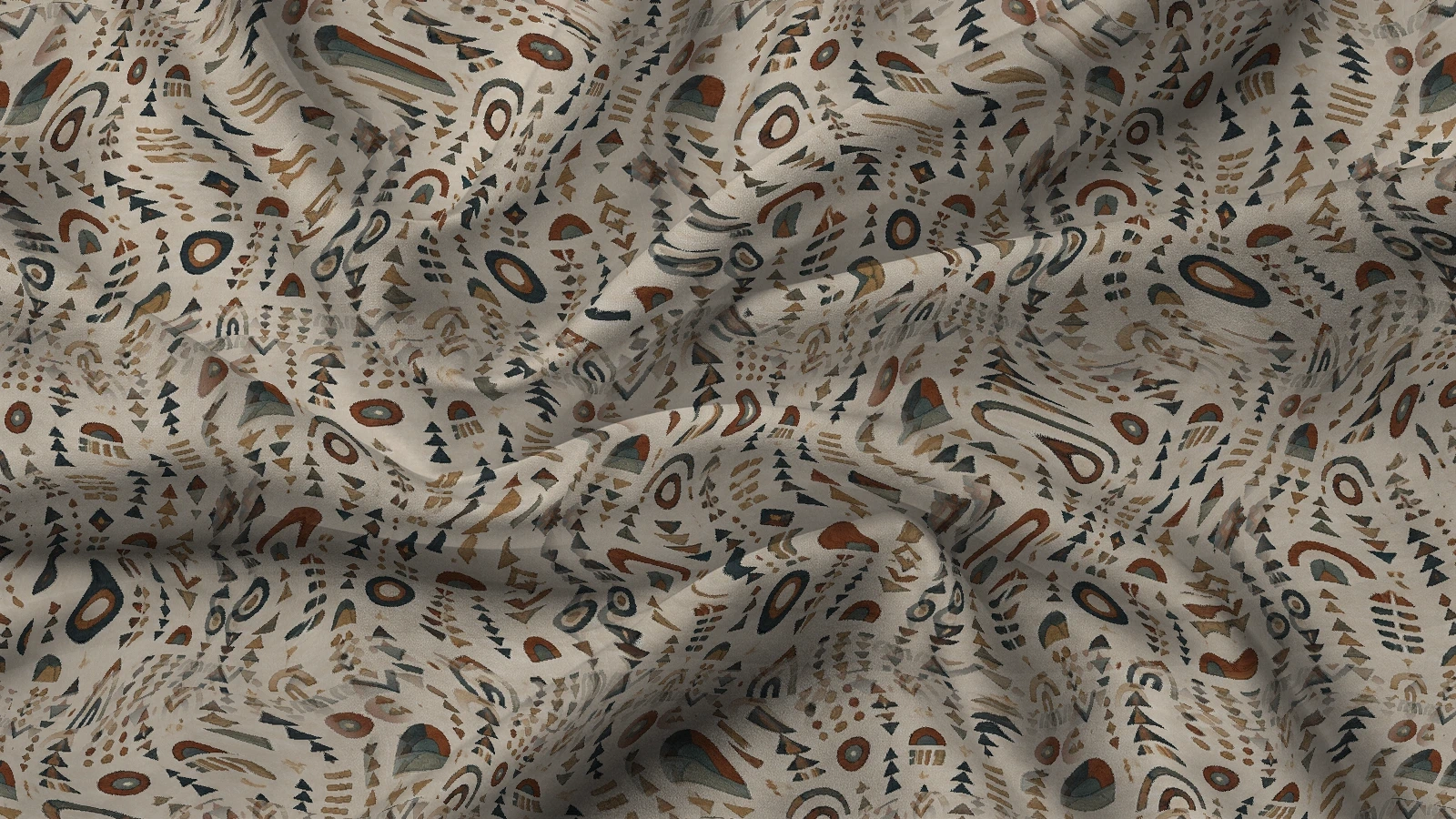 Ethnic Pattern MZ005 Fabric mockup